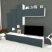 Living Armonia MDF Gri - Varianta 3 cu sistem " PUSH TO OPEN "